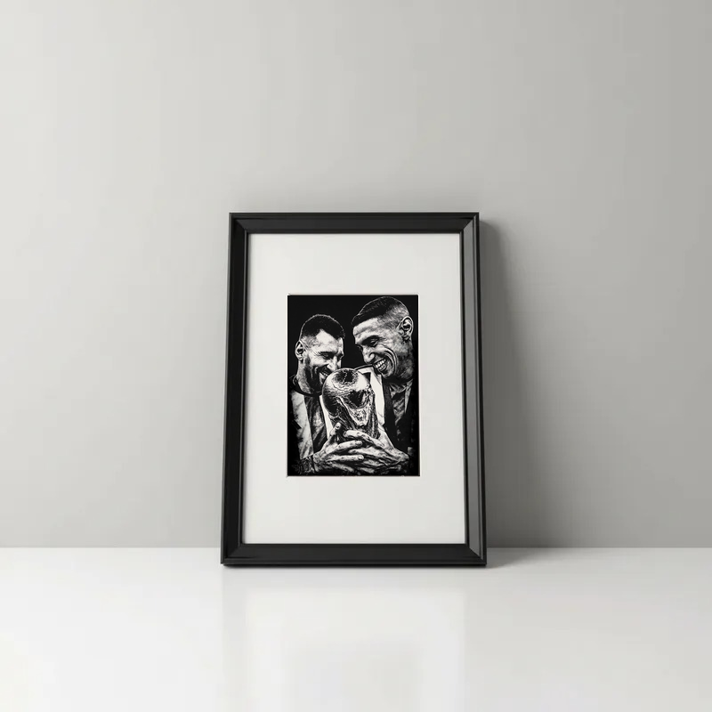 Cuadro Messi campeón del mundo