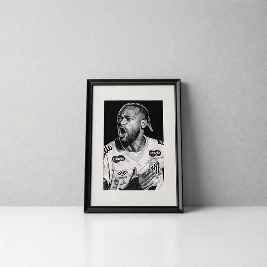 Cuadro Neymar en Santos